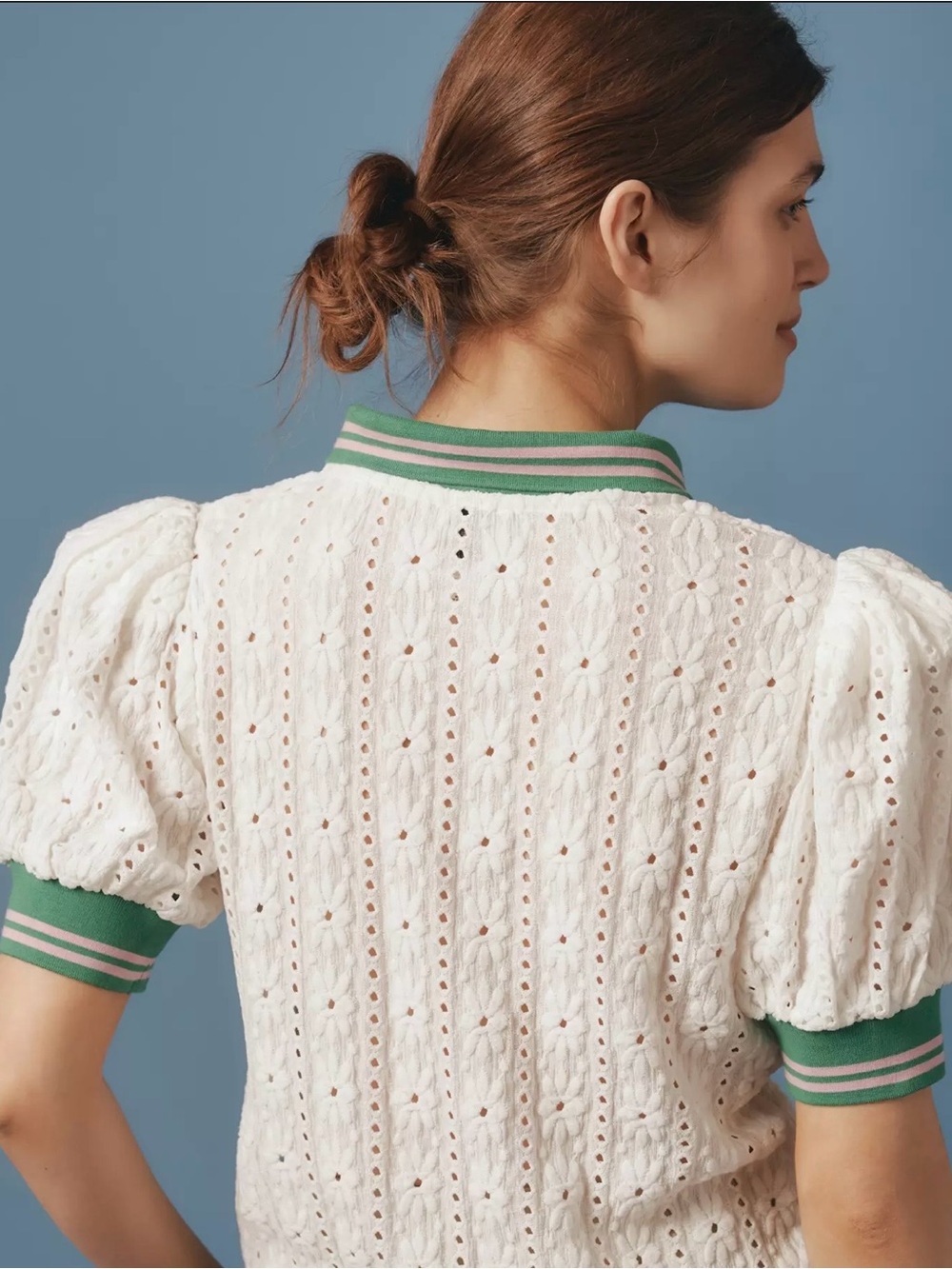 Anthropologie Lace Polo Style Top | NWT - Picture 14 of 16
